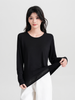 Bamboo Women's Round Neck Long Sleeve T-shirt
