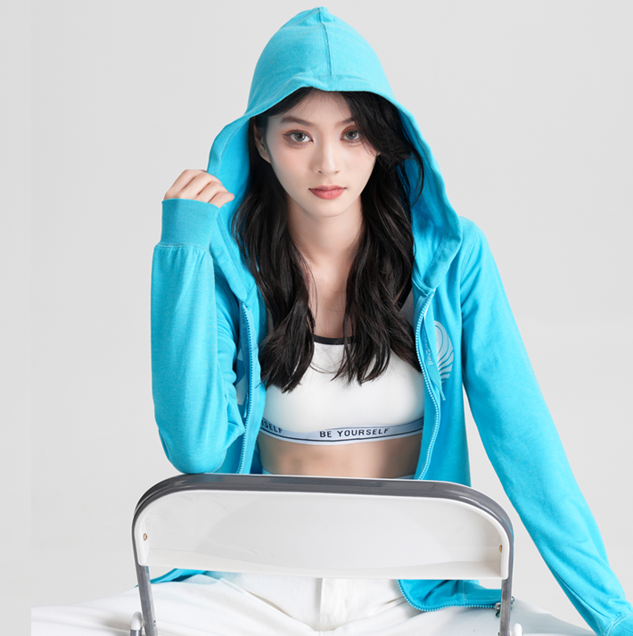 Women\'s Bamboo Hoody Blue