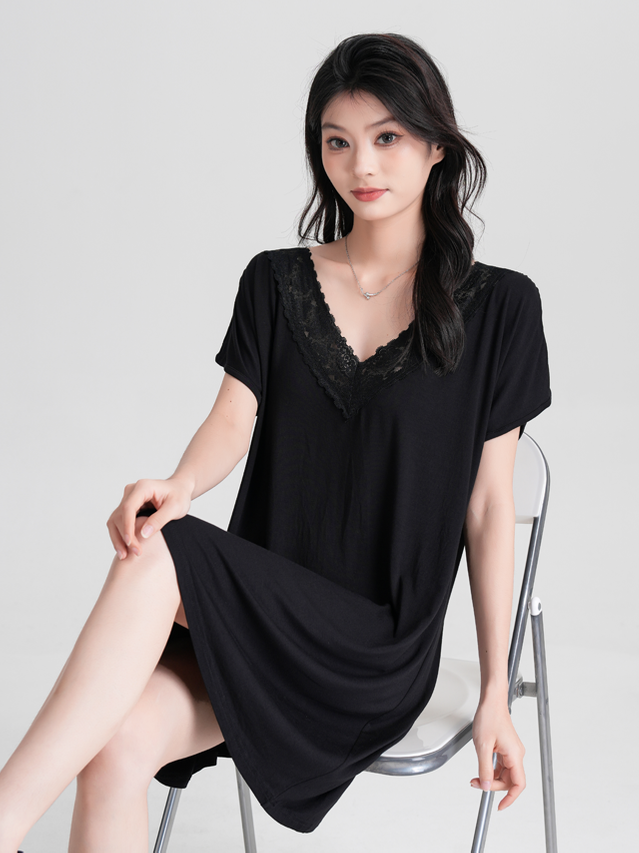 Bamboo Lace Night Gown