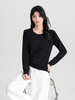 Bamboo Women's Round Neck Long Sleeve T-shirt