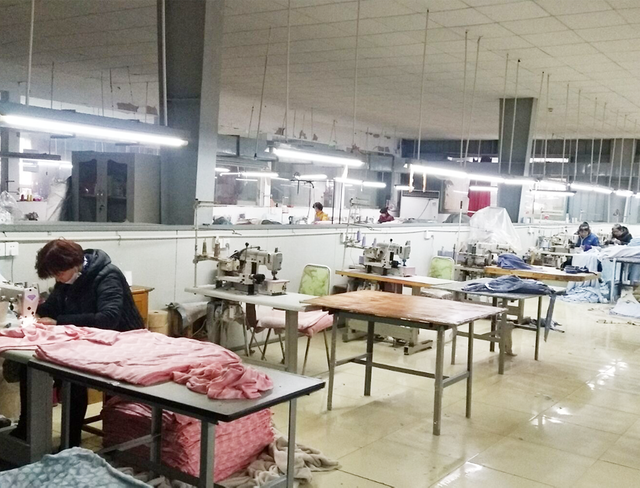 Quality check of bamboo apparel during production