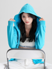 Women's Bamboo Hoody Blue