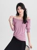 Bamboo Sabrina Neck Long Sleeve T-shirt