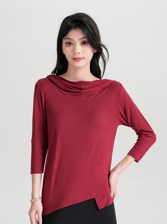 Bamboo Women's Thin Hooded Shirt